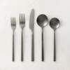 20-Piece Haze Brushed Gunmetal Flatware Set -Cb2 20PcHazeBrshdGnmtlFltwrSSHF22
