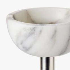 White Marble Tiered Serving Stand -Cb2 3TierMarblePartyTowerAVS20