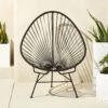Acapulco Black Outdoor Chair -Cb2 AcapulcoLoungeChairBlackSHS17 1x1