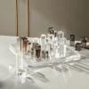 Clear And Smoke Grey Acrylic Chess Set -Cb2 AcrylicChessSetHolSHF18