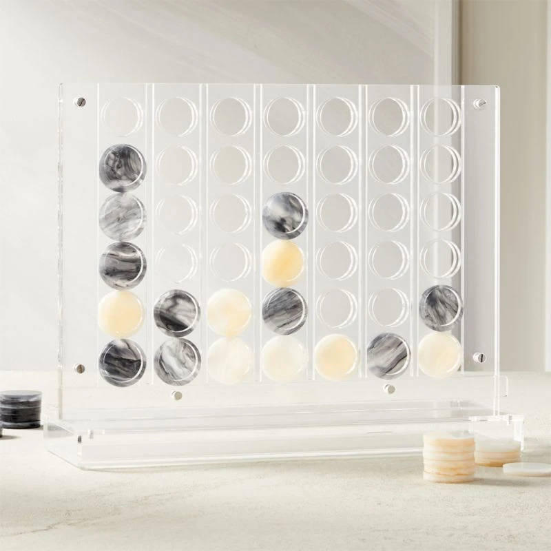 Acrylic Four In A Row Board Game 4 Acrylic Four In A Row Board Game - Image 2