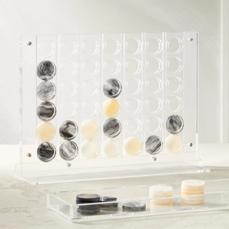 Acrylic Four In A Row Board Game 3 Acrylic Four In A Row Board Game