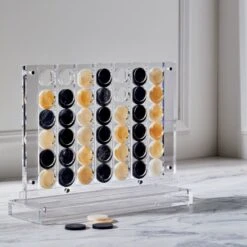 Acrylic Four In A Row Board Game 7 Acrylic Four In A Row Board Game -Cb2 AcrylicFourinARowNV20 1x1