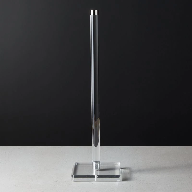 Acrylic And Polished Nickel Toilet Paper Storage Tower 3 Acrylic And Polished Nickel Toilet Paper Storage Tower