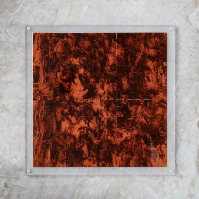 Brown Swirl Acrylic Puzzle 3 Brown Swirl Acrylic Puzzle