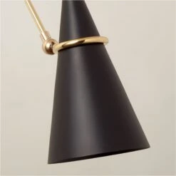 Aldus Black And Polished Brass Articulating Wall Sconce -Cb2 AldusBkNPldBrsArtlngScncAVSHF22