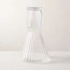 Aleric Ribbed Glass Carafe And Cup -Cb2 AlericClrRbbdCarafeNCupSHS22