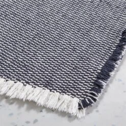 Alex Reversible Black And White Bath Runner Rug 24"x60" 9 Alex Reversible Black And White Bath Runner Rug 24"x60" -Cb2 AlexRvrsblBkWhtBthMatAVSHS21