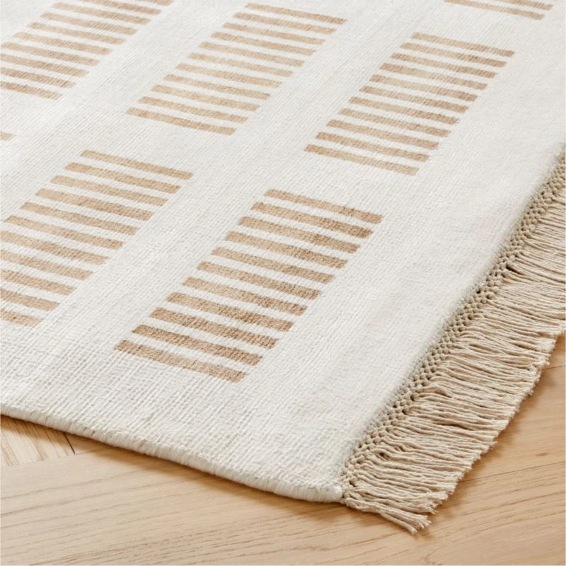 Alize Handloomed Ivory Viscose Area Rug 5'x8' 5 Alize Handloomed Ivory Viscose Area Rug 5'x8' - Image 3