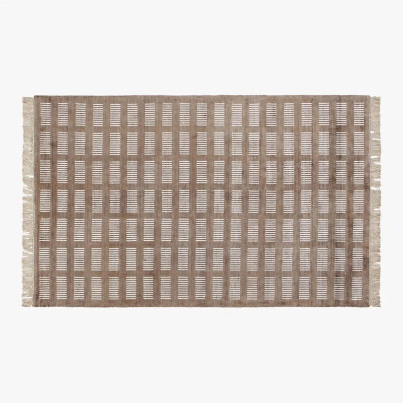 Alize Handloomed Viscose Light Brown Area Rug 5'x8' 3 Alize Handloomed Viscose Light Brown Area Rug 5'x8'