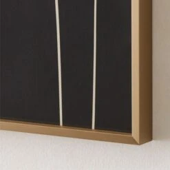 'Alliance I' Screen Print In Brass Frame 18"x24" -Cb2 Alliance118x24inBsGlFmUdAV2SHS22