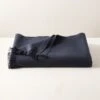 Alpaca Navy Throw Blanket 40"x60" -Cb2 AlpacaBlackIrisThrowSHF22