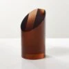 Dark Amber Acrylic Bookend -Cb2 AmberAcrylicBookendSHF23