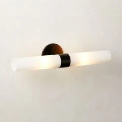Amie Blackened Brass Wall Sconce Light -Cb2 AmieBlkdBrassWallSconceAV2SHF23