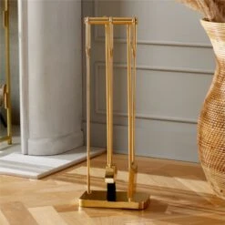 3-Piece Amos Brass Fireplace Tools