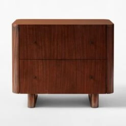 Andora 2-Drawer Wood Nightstand -Cb2 AndoraWoodNightstandSOSSS22