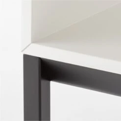 Aptum White Metal Bookcase -Cb2 AptumModBookshelfAVSSF21