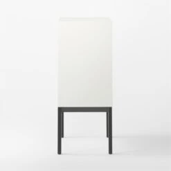 Aptum White Metal Bookcase -Cb2 AptumModBookshelfSDSSF21