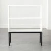 Aptum White Metal Bookcase -Cb2 AptumModBookshelfSHF21