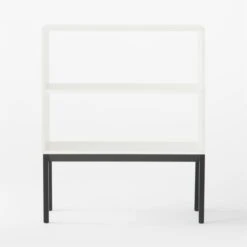 Aptum White Metal Bookcase -Cb2 AptumModBookshelfSOSSF21