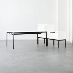 Aptum White Metal Bookcase -Cb2 AptumModularGroup2AVFHF21