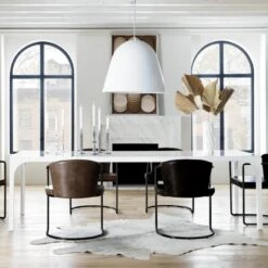 Grey Cowhide Area Rug 5'x8' -Cb2 AquaVirgoDiningTableM21