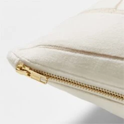 Arabella White Velvet Throw Pillow With Down-Alternative Insert 23'' -Cb2 ArabellaWhtVlvtPlw23inAV2SSS23