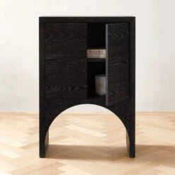 Augusta Black Entryway Cabinet -Cb2 ArcBlkEntrywayCabinetAVSHS22