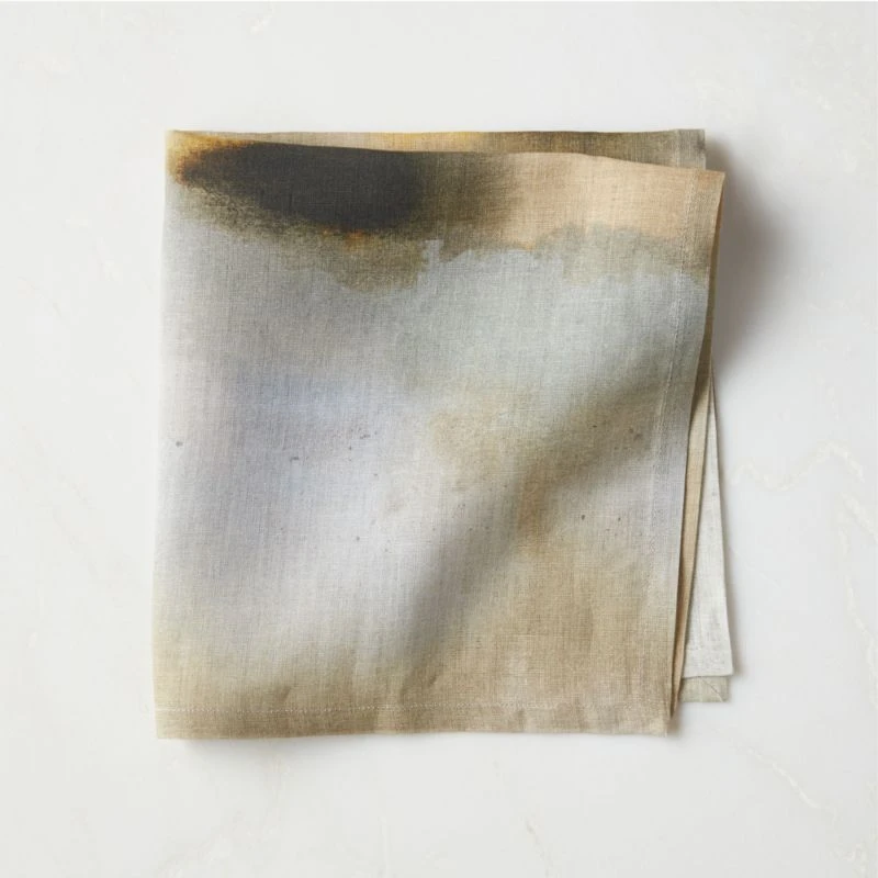 Arcadia Watercolor Linen Napkin 3 Arcadia Watercolor Linen Napkin