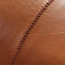 48"x12" Artigo Brown Leather Throw Pillow With Down-Alternative Insert 9 48"x12" Artigo Brown Leather Throw Pillow With Down-Alternative Insert -Cb2 ArtigoLthrSdlPillow48x12AV2SSS22