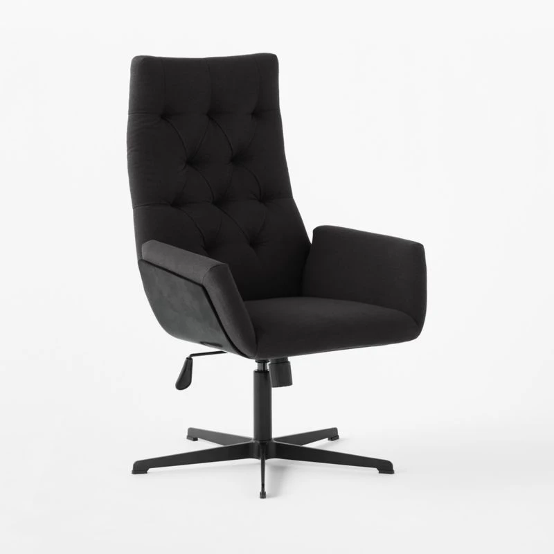 Arzella Charcoal Burl Office Chair 5 Arzella Charcoal Burl Office Chair - Image 3