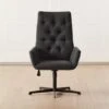 Arzella Charcoal Burl Office Chair