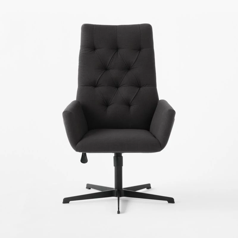 Arzella Charcoal Burl Office Chair 4 Arzella Charcoal Burl Office Chair - Image 2