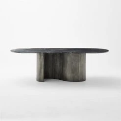 Aster Black Marble And Aluminum Dining Table 13 Aster Black Marble And Aluminum Dining Table -Cb2 AsterMrblNAlmnDnngTableSOSSF22