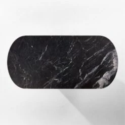 Aster Black Marble And Aluminum Dining Table 17 Aster Black Marble And Aluminum Dining Table -Cb2 AsterMrblNAlmnDnngTableTOPSSF22