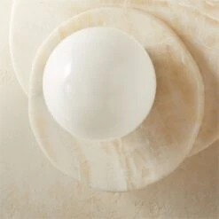 Astr White Onyx Wall Sconce -Cb2 AstrWhiteOnyxSconceAVSHS21
