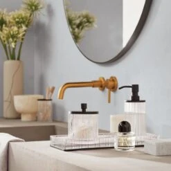 Marble Boxes -Cb2 AthenaRibbedGlassBathAG20 1x1 1