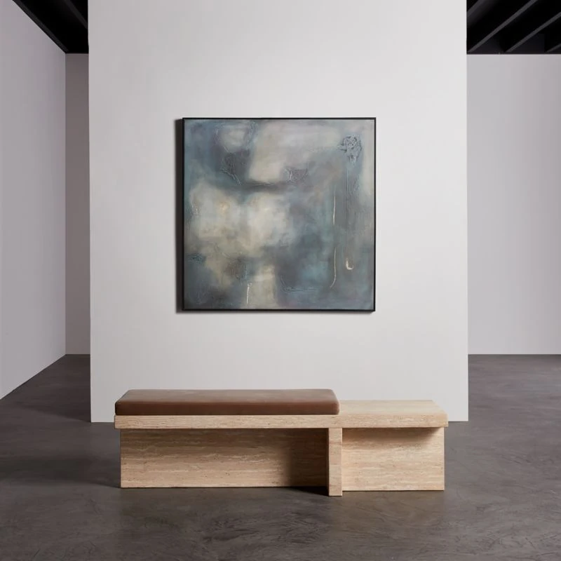 'Atland' Framed Acrylic Painting Reproduction By Garrett Low 49''x49'' 4 'Atland' Framed Acrylic Painting Reproduction By Garrett Low 49''x49'' - Image 2