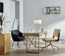 Solid Brass Studio Pencil Cup -Cb2 AvalonIvoryFauxShagreenJN20