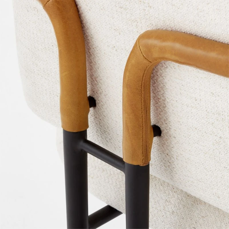 Avont Upholstered Metal Dining Armchair 10 Avont Upholstered Metal Dining Armchair - Image 8