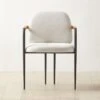 Avont Upholstered Metal Dining Armchair 1 Avont Upholstered Metal Dining Armchair -Cb2 AvontDiningChairSHS22