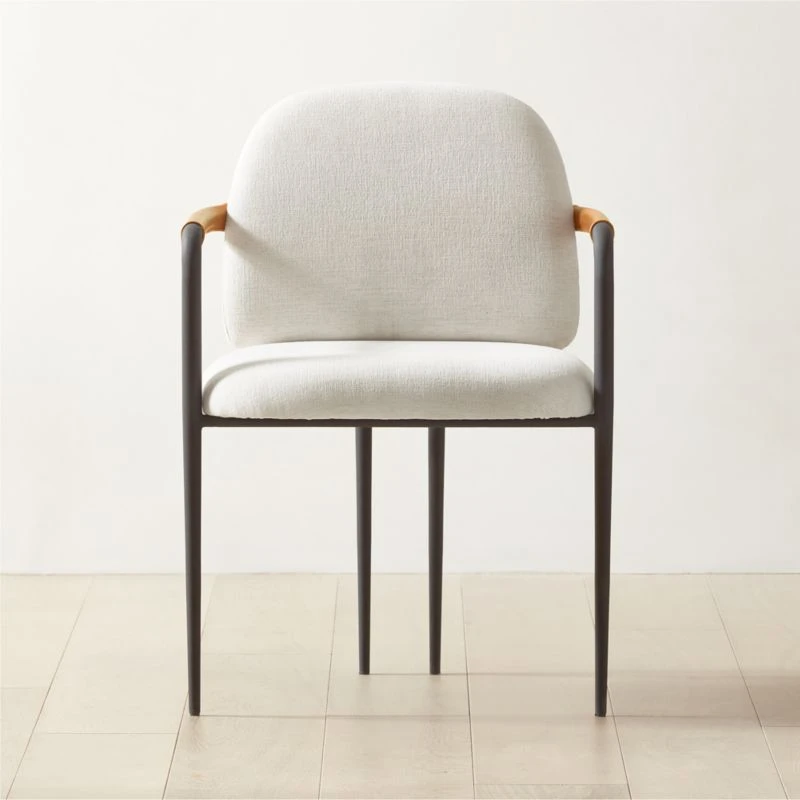 Avont Upholstered Metal Dining Armchair 3 Avont Upholstered Metal Dining Armchair