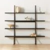 Azzurra Black Metal And Wood Bookshelf -Cb2 AzzurraBookcaseROF22