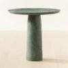 Babylon Green Marble Bistro Table -Cb2 BabylonGrnMrblTableSmSHS23