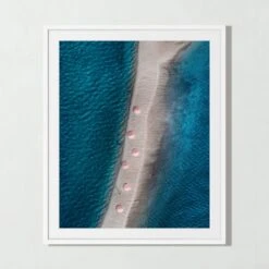 Kamalame Cay, Bahamas' Photographic Print In Black Frame 17.75"x21.75" -Cb2 BahamasWht32p25x38p75SSF23 3D