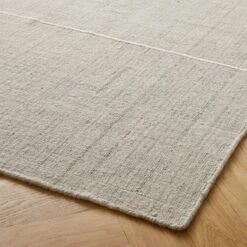 Bass Grey Handloomed Area Rug 5'x8' -Cb2 BassGreyHndlmdRug8x10AVSHF21