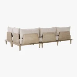 Baixa 3-Piece Wood Outdoor Patio Sectional Sofa 14 Baixa 3-Piece Wood Outdoor Patio Sectional Sofa -Cb2 BaxiaWood3PcSect3QBS20