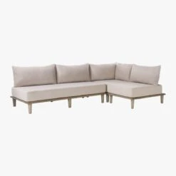Baixa 3-Piece Wood Outdoor Patio Sectional Sofa 12 Baixa 3-Piece Wood Outdoor Patio Sectional Sofa -Cb2 BaxiaWood3PcSect3QS20