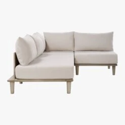 Baixa 3-Piece Wood Outdoor Patio Sectional Sofa 13 Baixa 3-Piece Wood Outdoor Patio Sectional Sofa -Cb2 BaxiaWood3PcSectSDS20