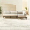 Baixa 3-Piece Wood Outdoor Patio Sectional Sofa 1 Baixa 3-Piece Wood Outdoor Patio Sectional Sofa -Cb2 BaxiaWood3PcSectSHS20 1x1